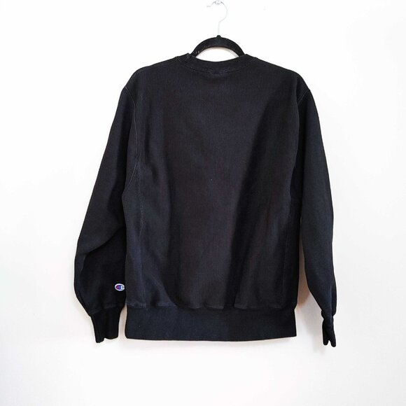 Champion Reverse Weave Sweatshirt Size Large Spellout Logo Script Vintage - Picture 4 of 4